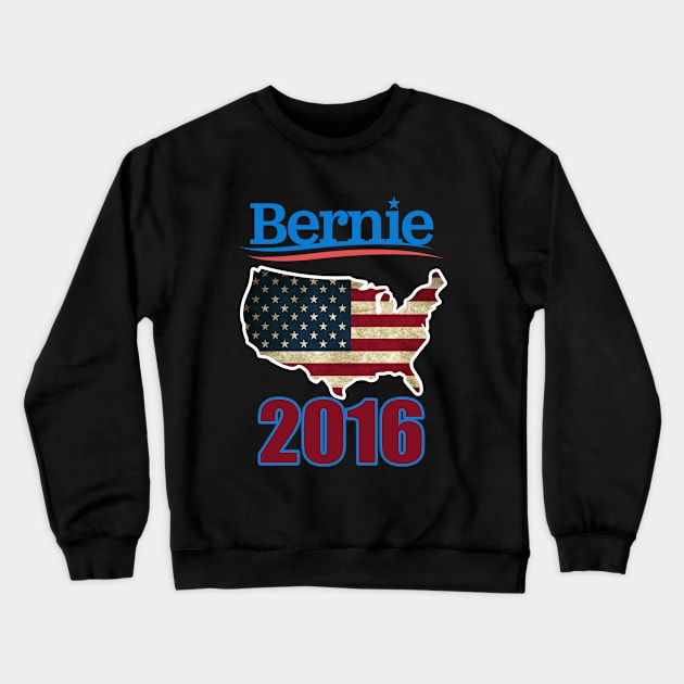 BERNIE SANDERS FOR PRESIDENT Crewneck Sweatshirt by DESIGNBOOK